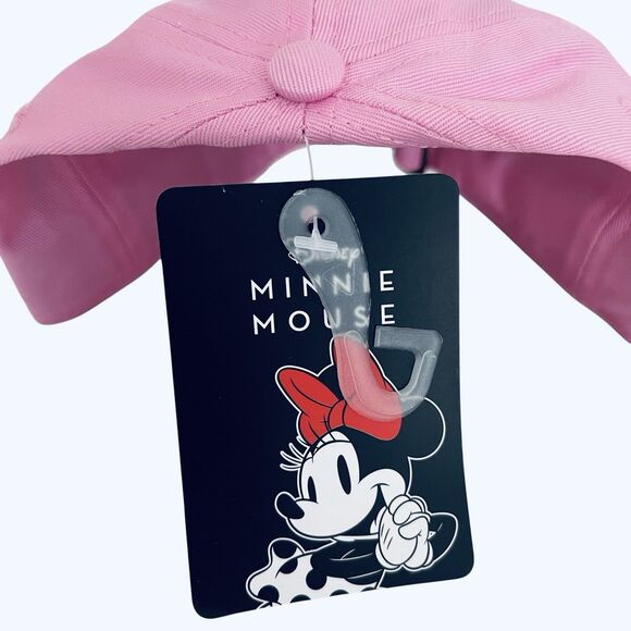 Disney Minnie Mouse Pink Women's Baseball Cap Hat NWT - Picture 5 of 8